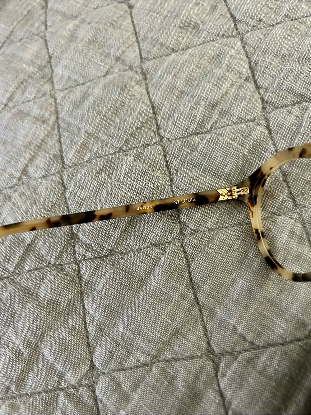 NEW KREWE St. Louis Unisex Eyeglass Frames 44□23 Blonde Tortoise Gold w/Case - Picture 14 of 14